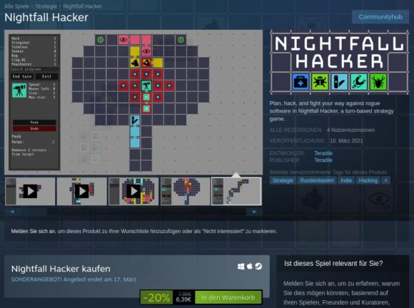 Nightfall Hacker derzeit vergünstigt auf Steam