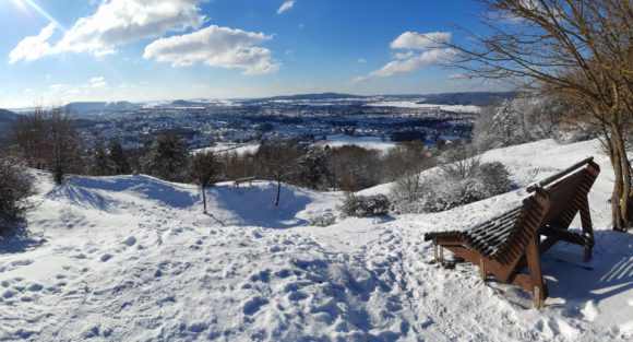 Winterliche Stadt