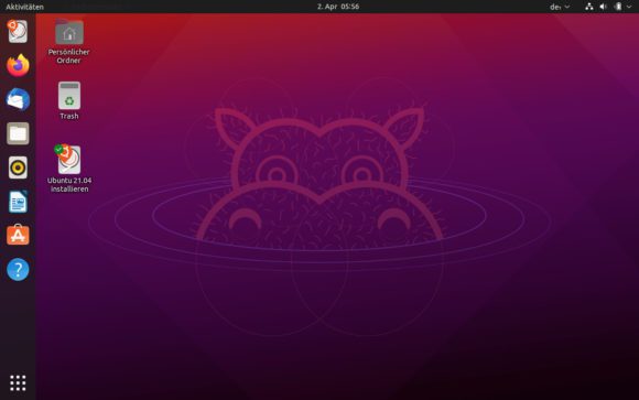 Ubuntu 21.04 Hirsute Hippo