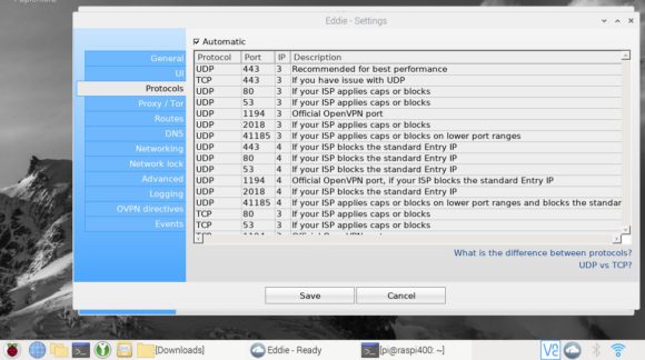 AirVPNs Eddie auf dem Raspberry Pi