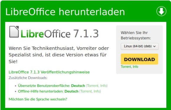 LibreOffice 7.1.3 ist verfügbar