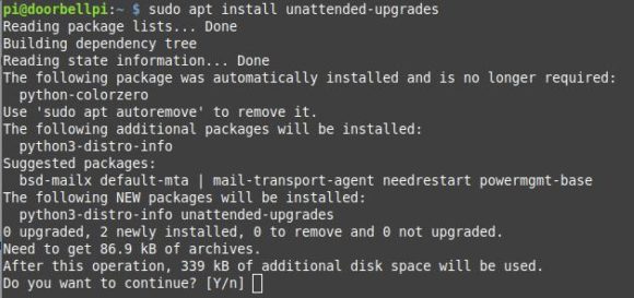 unattended-upgrades beim Raspberry Pi installieren