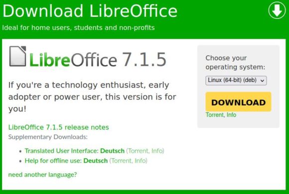 LibreOffice 7.1.5 ist ab sofort verfügbar