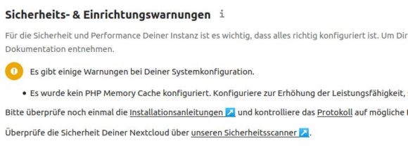 Es ist kein Memory Cahce verfügbar – stimmt, sonst hätte das Update nicht geklappt