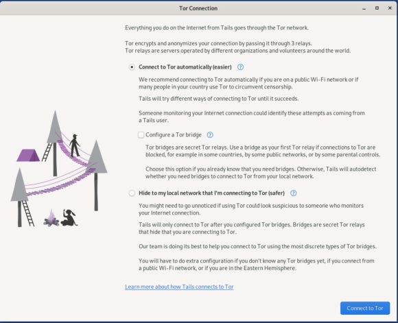 Tails 4.20 mit neuem Tor-Verbindungs-Assistent