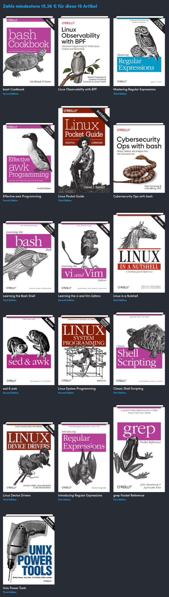 16 Bücher als Schnäppchen – Linux und UNIX