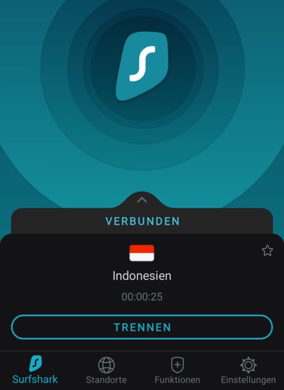 Surfshark betreibt zuverlässige Server in Indonesien
