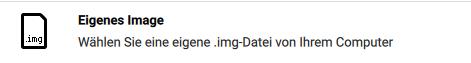 Raspberry Pi Imager: Eigenes Image auswählen