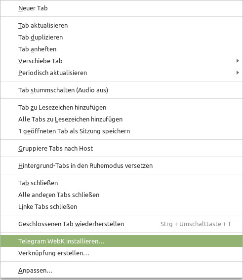 PWA installieren