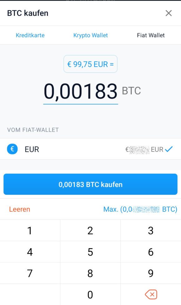Bitcoin mit dem PayPal-Geld für 100 Euro kaufen