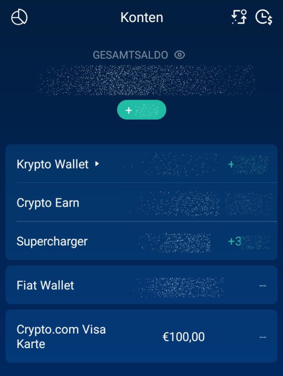 In den Konten findest Du auch Crypto Earn, womit Du hohe Zinsen erzielen kannst