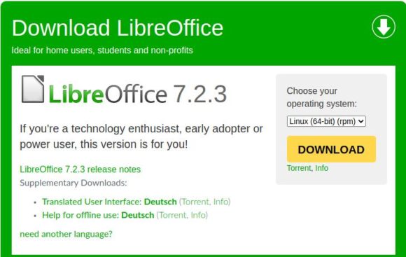 LibreOffice 7.2.3 ist da