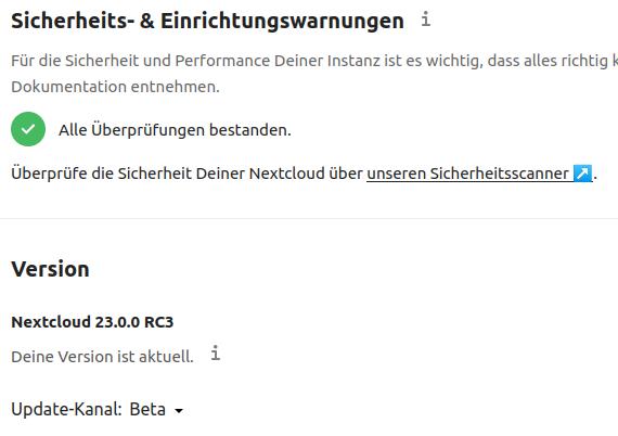 Nextcloud Hub II – als RC schon ein paar Tage verfügbar