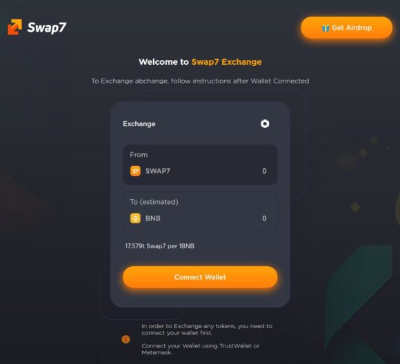 Vorsicht! Swap7 ist ein Scam! Ignoriere die Token einfach …