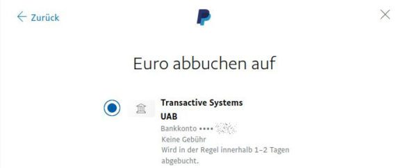 Ich kann Geld von PayPal abbuchen und im Anschluss damit Cryptos kaufen