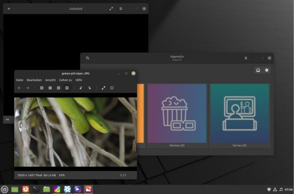 Linux Mint Apps mit dunklen Themes