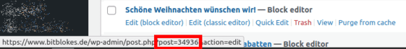 Post ID in WordPress finden