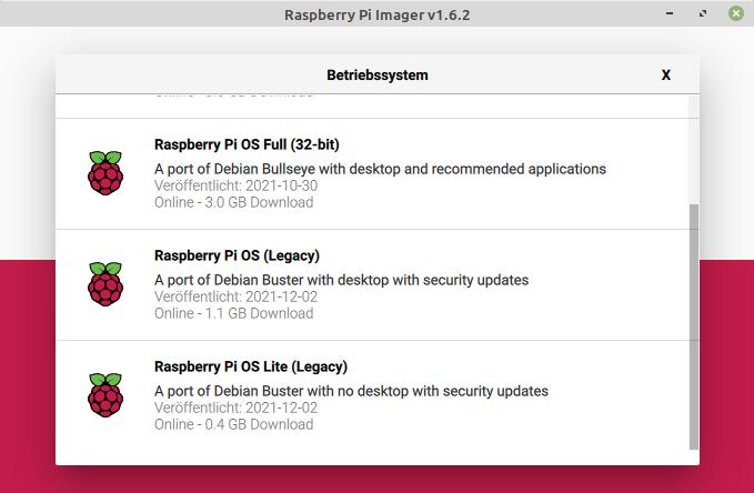 Raspberry Pi OS (Legacy) – dauerhafte Unterstützung älterer Systeme