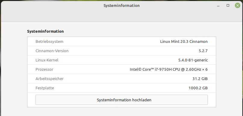 Upgrade auf Linux Mint 20.3 Uma erfolgreich