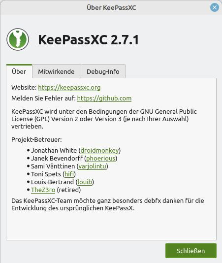 Passwort-Manager KeePassXC ist verfügbar