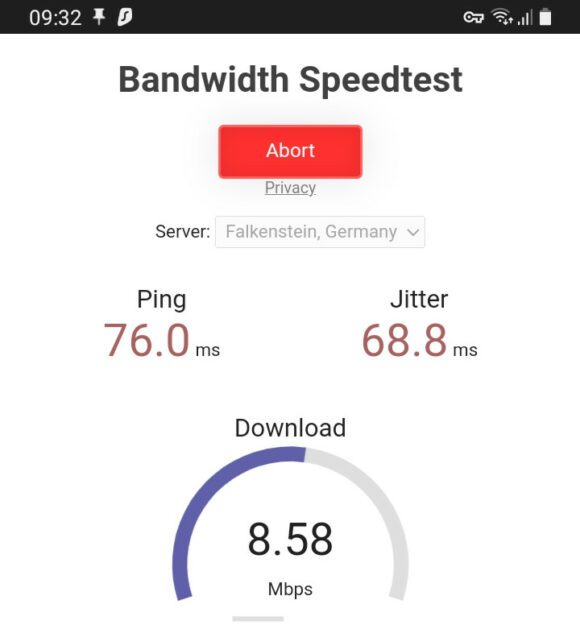 Kostenloses WLAN mit 8 MBit/s? Nehme ich gerne!