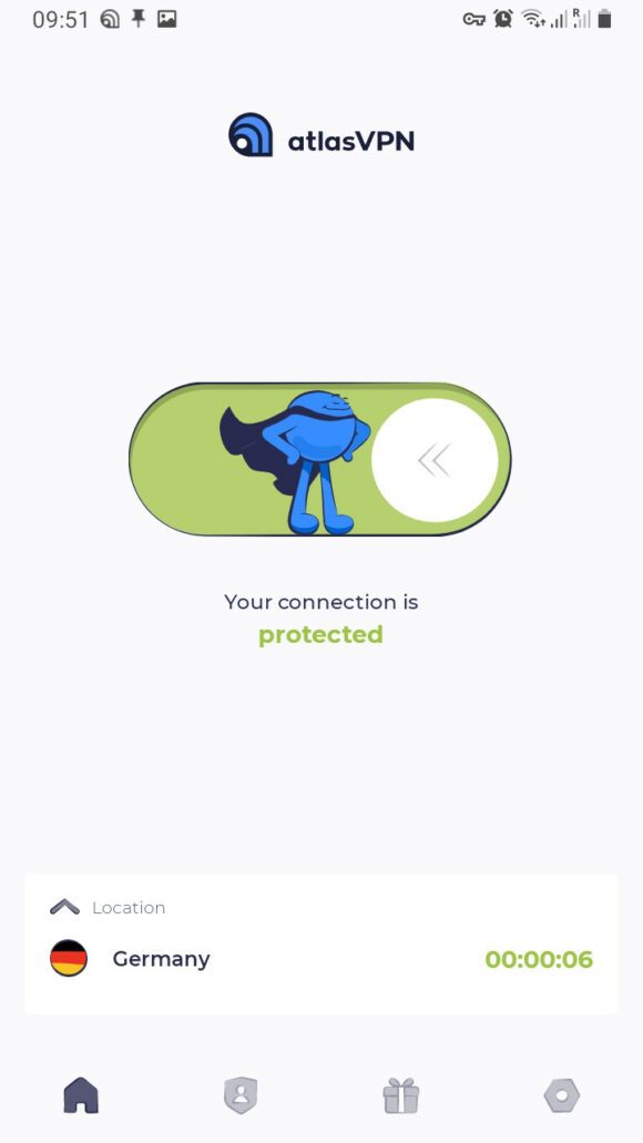 Atlas VPN – Android-Client