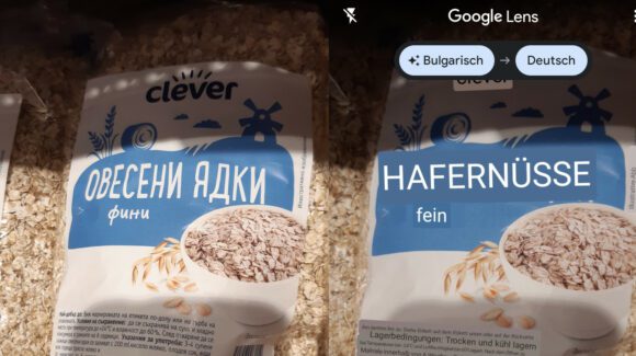 Google Lense hilf bei der Verständigung