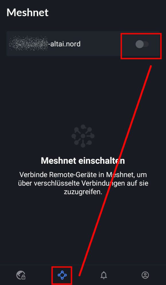 NordVPN Meshnet unter Android aktivieren