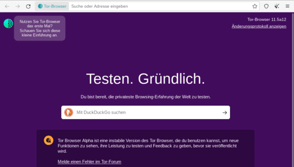 Tor Browser Alpha – bitte gründlich testen