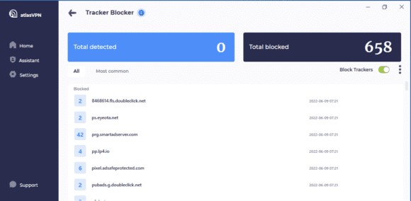 Tracker-Blocker – Atlas VPNs Adblocker