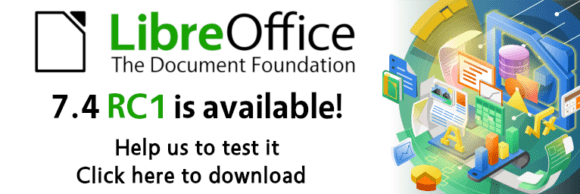 LibreOffice 7.4 RC1 ist verfügbar