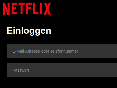 Bei Netflix einloggen