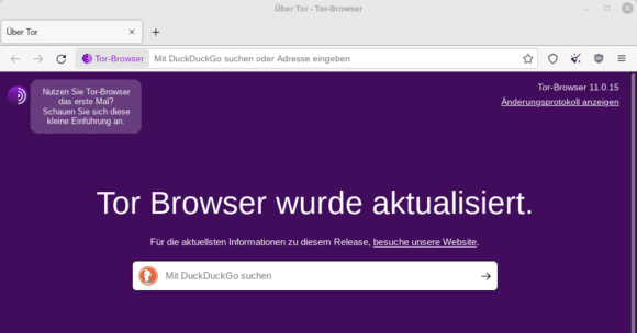 Tor Browser 11.0.15 ist verfügbar