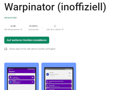 Warpinator installieren