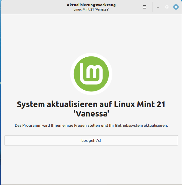 Upgrade auf Linux Mint 21 Vanessa möglich so geht's