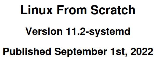 Linux From Scratch 11.2 ist da