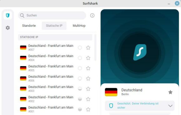 Surfshark für deutsches Fernsehen im Ausland