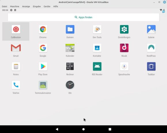 Android in VirtualBox – das funktioniert