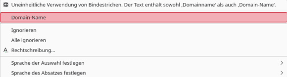 Vorschlag – uneinheitliche Verwendung von Bindestrichen