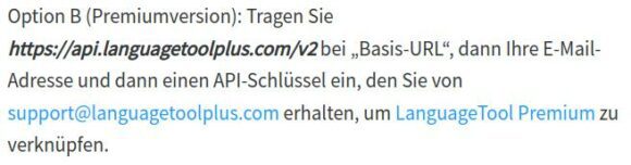 Ich darf mir einen API-Schlüssel holen