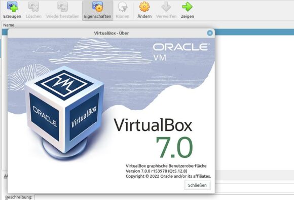 VirtualBox 7.0 ist da