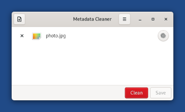 Metadata Cleaner ist neu in Tails 5.7 (Quelle: tails.boum.org)