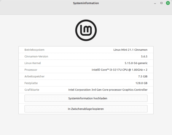 Linux Mint 21.1 Vera ist erfolgreich installiert