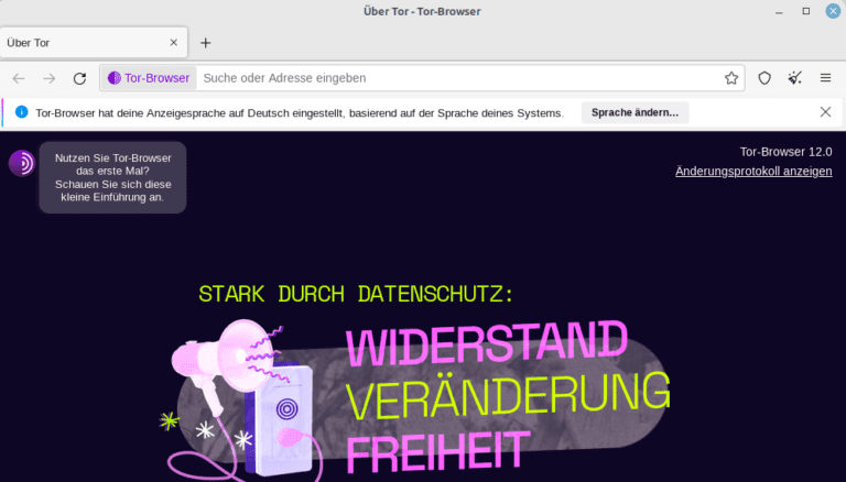 Tor Browser 12 – ab sofort mehrsprachig