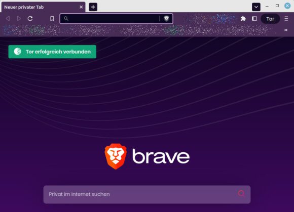 Brave bietet einen Tor-Modus an