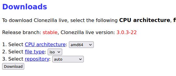 Clonezilla live 3.0.3-22 ist ab sofort verfügbar