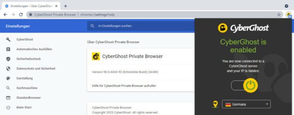 Private Browser für Windows – basiert auf Chromium