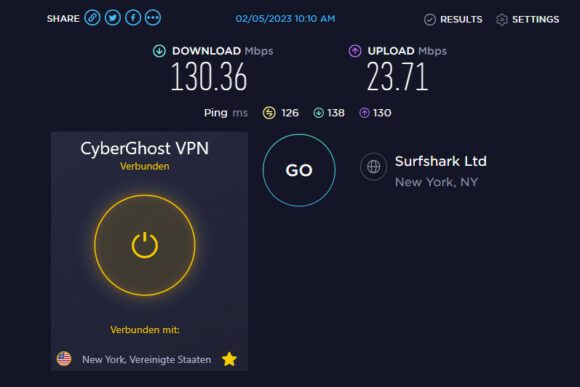 Speed aus den USA reicht immer noch locker für Streaming in Ultra HD oder 4K