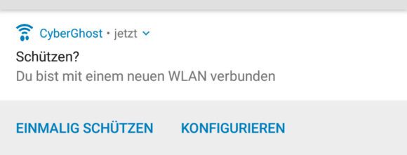 WLAN-Schutz hat sich sofort gemeldet, als ich das Wi-Fi wechselte