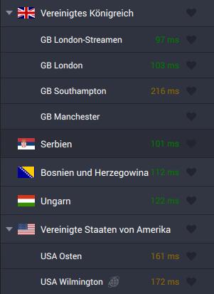 Finde schnell den schnellsten Server